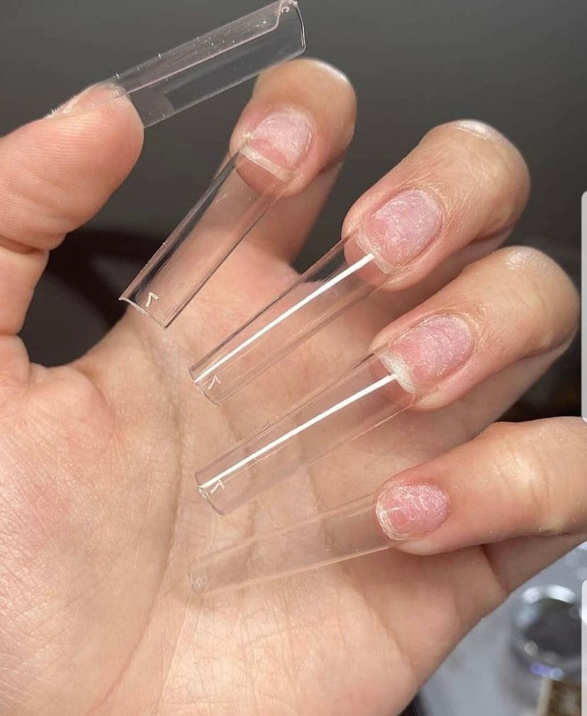 Extra Long Sculpted Square Nail Tips