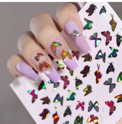 Holographic Butterfly Stickers